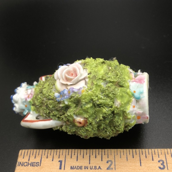 Two Elfinware & Mossesre Germany Small Miniature Double Handled Vase & Basket - Picture 11 of 16